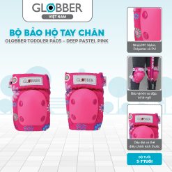 Bộ bảo hộ tay chân Globber Toddler Pads, Deep Pastel Pink