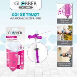 Còi xe Globber Mini Buzzer, Deep Pink