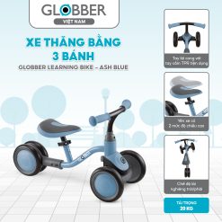 Xe thăng bằng 3 bánh Globber Learning Bike 1 - 3 tuổi, Ash Blue