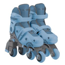 Giày patin trẻ em Globber Learning Inline Skates 2in1 Size XS/S 26-29, Ash Blue